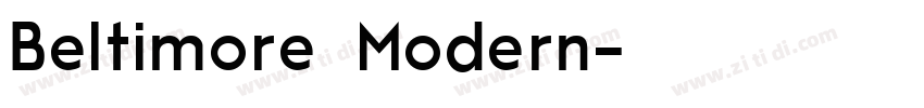 Beltimore Modern字体转换